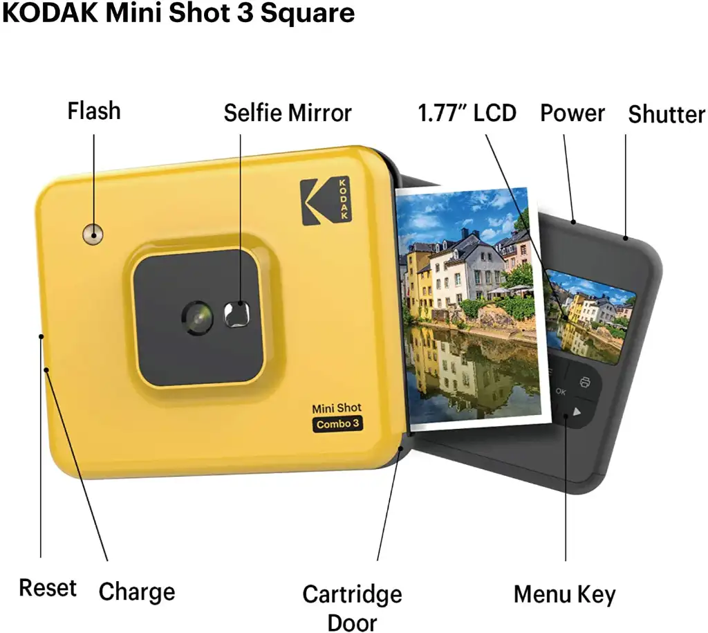 Impresora portátil inalámbrica Kodak Mini Shot Combo 3